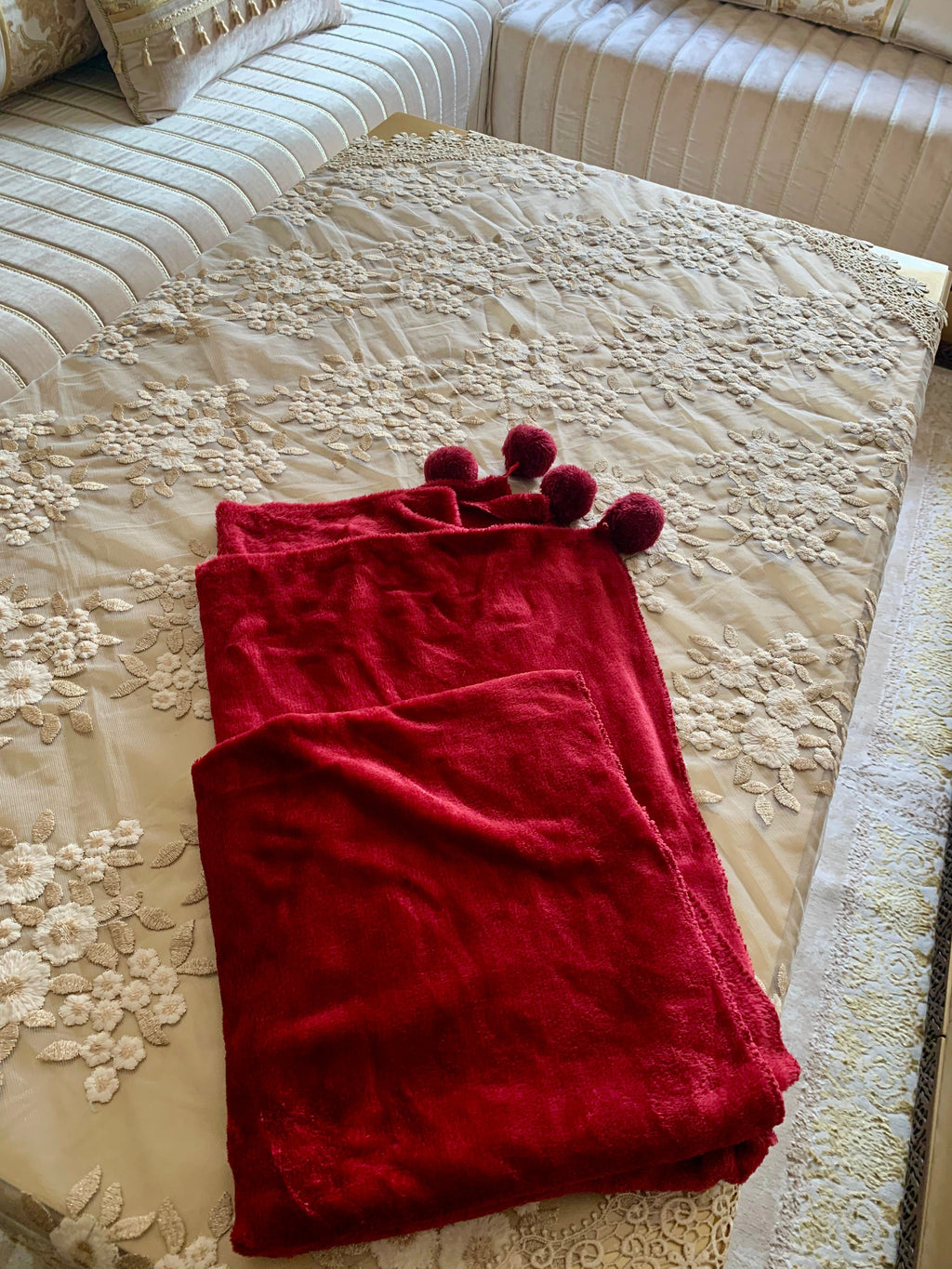 Echarpe Burgundy VELOUR DOUX