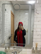 Red winter set ( echarpe + bonnet)