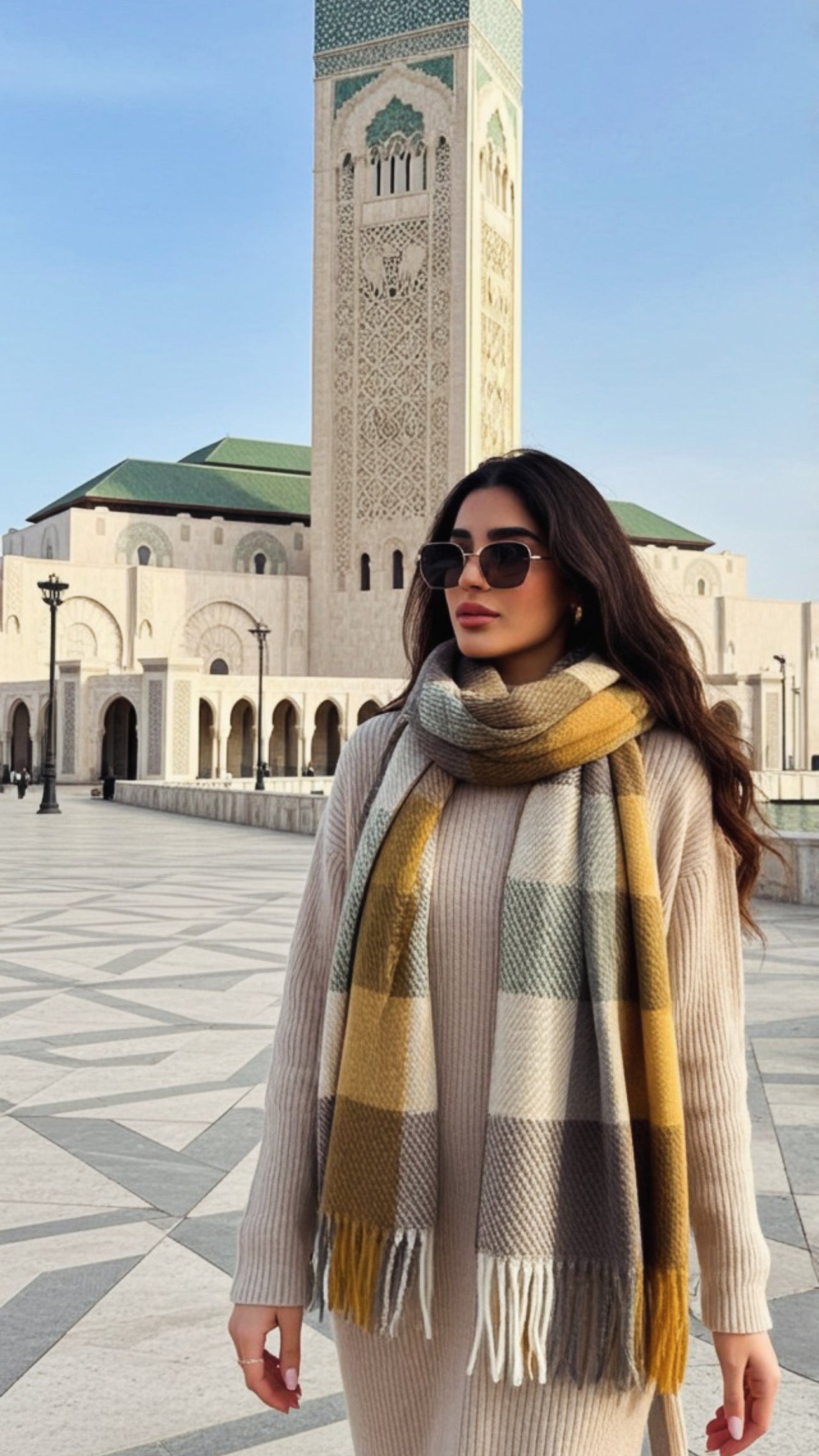 Soft Olive echarpe 🤍